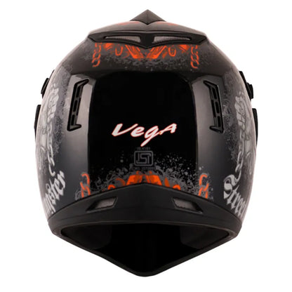 VEGA Gangster Black Orange Off Road Helmet