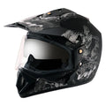 VEGA Sketch Dull Black Silver Off Road Helmet