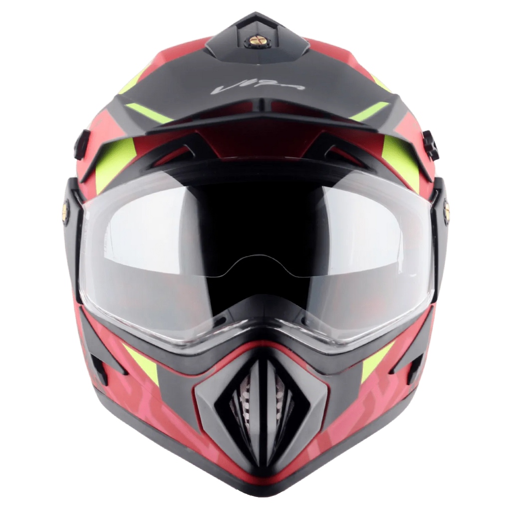 VEGA Motocross Dull Red Black Off Road Helmet