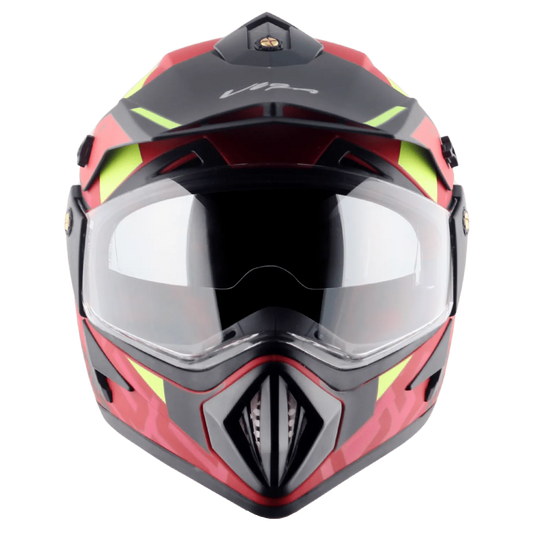 VEGA Motocross Dull Red Black Off Road Helmet