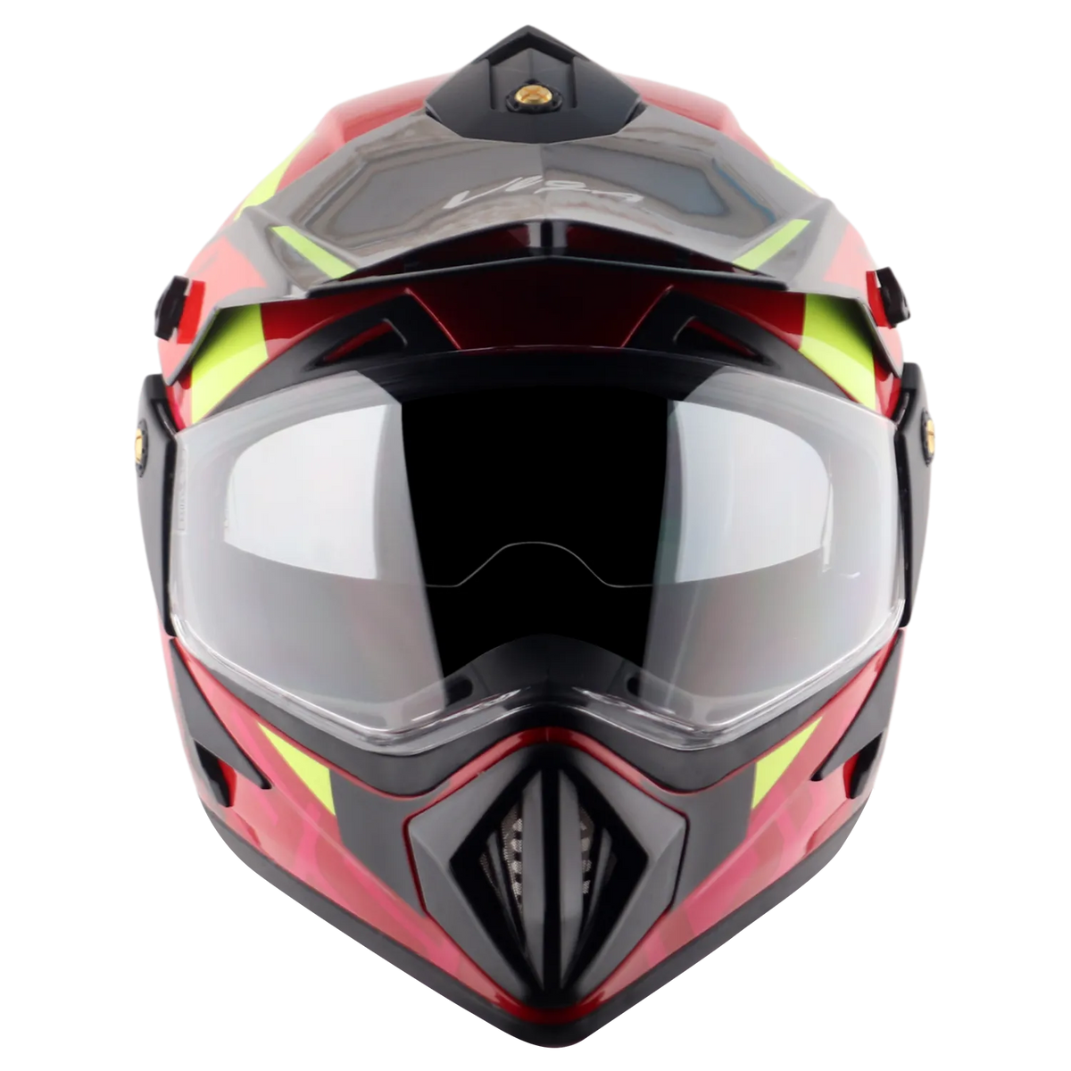 VEGA Motocross Red Black Off Road Helmet