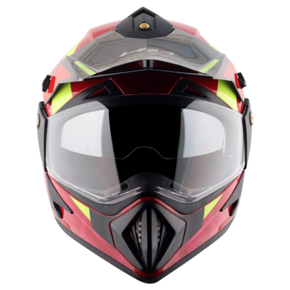 VEGA Motocross Red Black Off Road Helmet