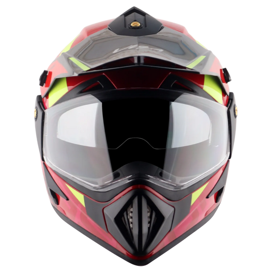 VEGA Motocross Red Black Off Road Helmet