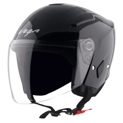 VEGA Orion Dx Black Half Face Helmet