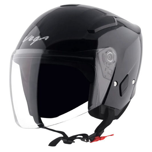VEGA Orion Dx Black Half Face Helmet