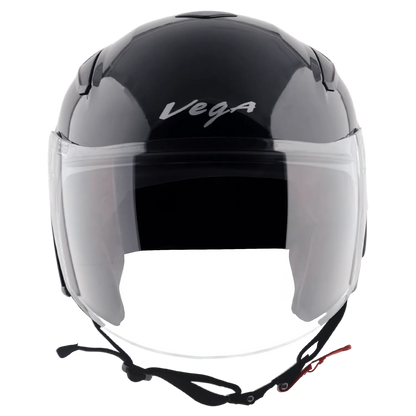 VEGA Orion Dx Black Half Face Helmet