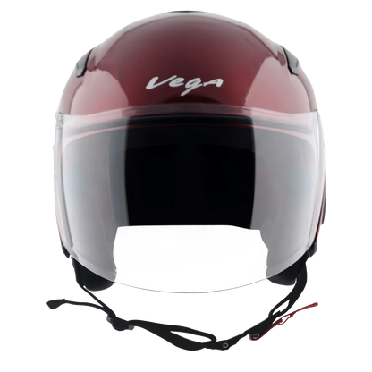 VEGA Orion Dx Burgundy Half Face Helmet