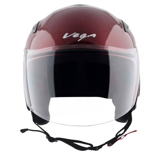 VEGA Orion Dx Burgundy Half Face Helmet