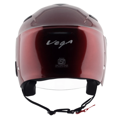 VEGA Orion Dx Burgundy Half Face Helmet