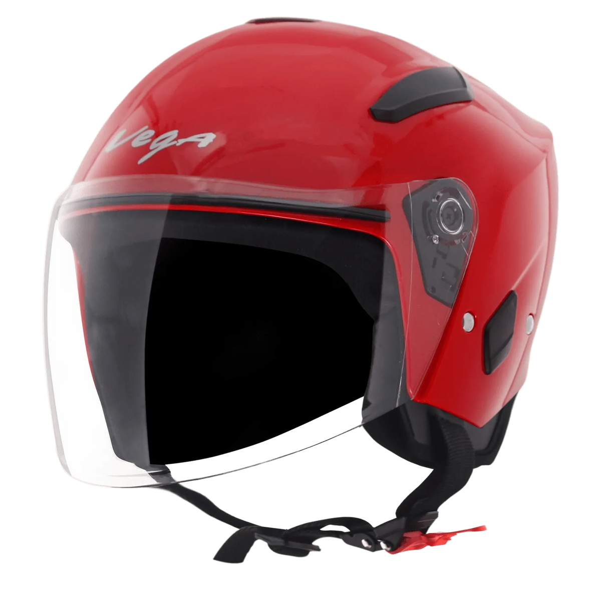 VEGA Orion Dx Red Half Face Helmet