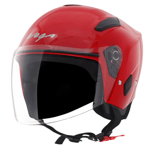 VEGA Orion Dx Red Half Face Helmet