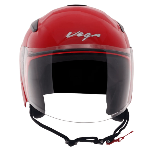 VEGA Orion Dx Red Half Face Helmet