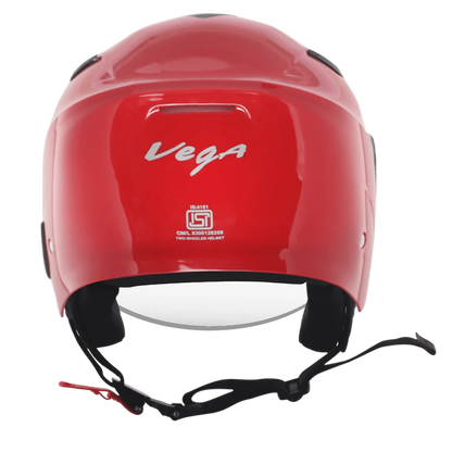 VEGA Orion Dx Red Half Face Helmet