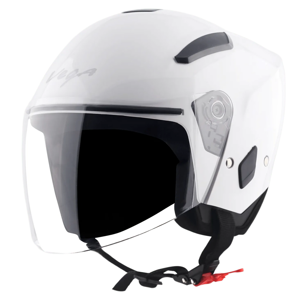 VEGA Orion Dx White Half Face Helmet