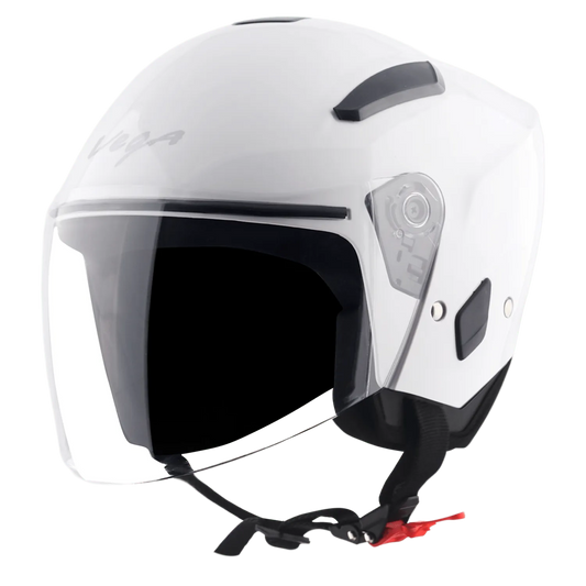 VEGA Orion Dx White Half Face Helmet
