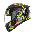 RIDEX Polaris Sting Glossy Black Neon Yellow Full Face Helmet