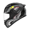 RIDEX Polaris Serpent Glossy Black Grey Full Face Helmet
