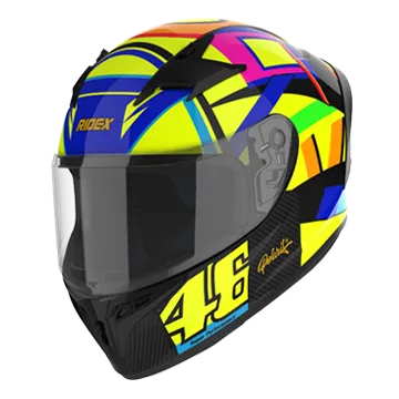 RIDEX Polaris Stellar Lemon Glossy Neon Yellow 46 Full Face Helmet
