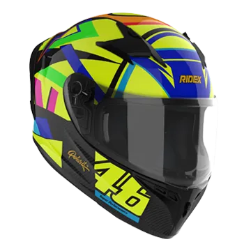 RIDEX Polaris Stellar Lemon Glossy Neon Yellow 46 Full Face Helmet