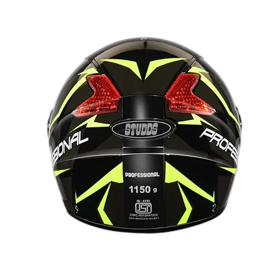 STUDDS Professional D1 Black N5 Full Face Helmet