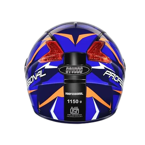 STUDDS Professional D1 Blue N1 Full Face Helmet