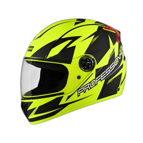 STUDDS Professional D1 Matt Neon Yellow N9 Full Face Helmet