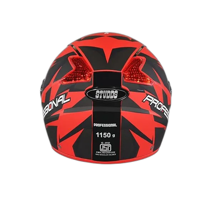 STUDDS Professional D1 Matt Red N9 Full Face Helmet