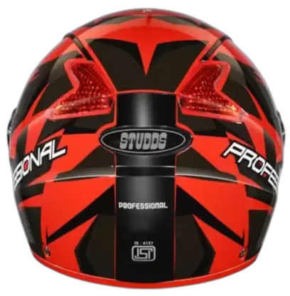 STUDDS Professional D1 Red N9 Full Face Helmet