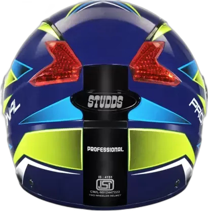 STUDDS Professional D2 Blue N5 Full Face Helmet