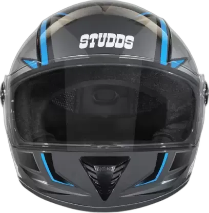 STUDDS Professional D2 Grey N1 Full Face Helmet