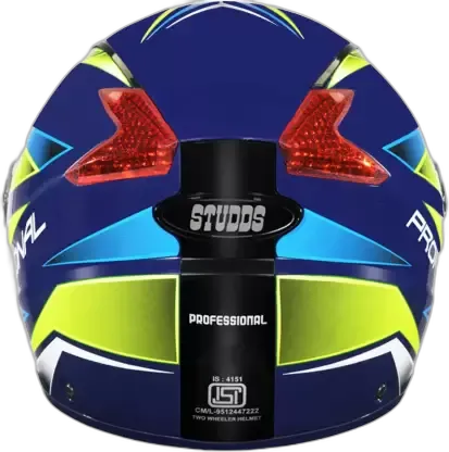 STUDDS Professional D2 Matt Blue N5 Full Face Helmet