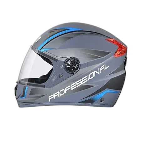 STUDDS Professional D2 Matt Grey N1 Full Face Helmet