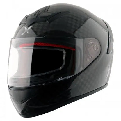 AXOR Rage Carbon Fiber Small Checks Black Full Face Helmet