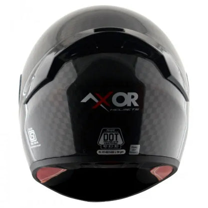 AXOR Rage Carbon Fiber Small Checks Black Full Face Helmet