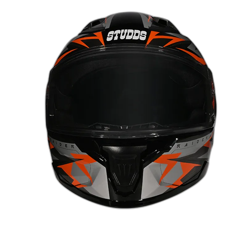 STUDDS Raider Skulpt D1 Black N10 Full Face Helmet
