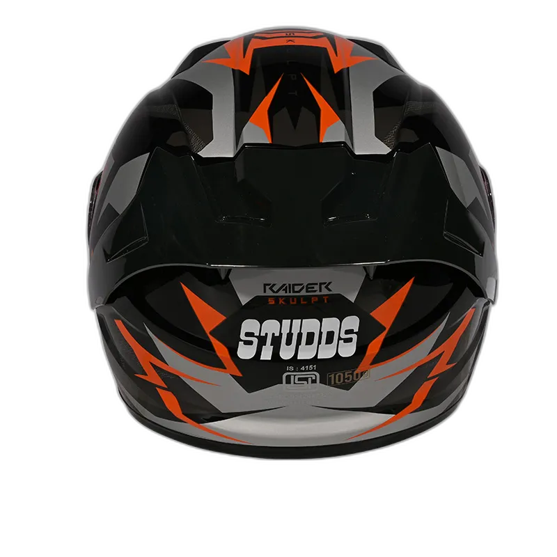 STUDDS Raider Skulpt D1 Black N10 Full Face Helmet