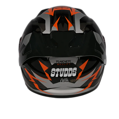 STUDDS Raider Skulpt D1 Black N10 Full Face Helmet