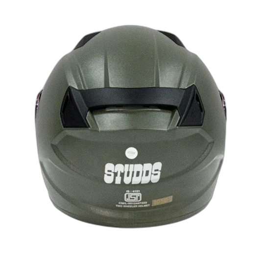 STUDDS Raider Street Mil Green Full Face Helmet