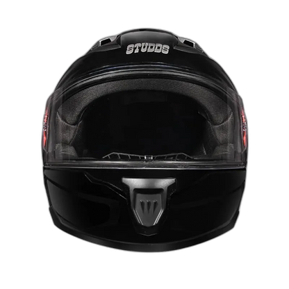 STUDDS Raider Super Black Full Face Helmet
