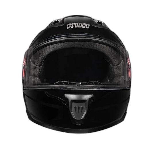 STUDDS Raider Super Black Full Face Helmet