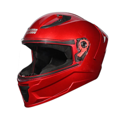 STUDDS Raider Super Cherry Red Full Face Helmet