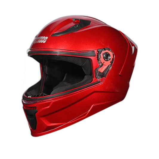 STUDDS Raider Super Cherry Red Full Face Helmet