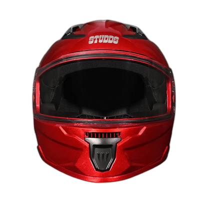 STUDDS Raider Super Cherry Red Full Face Helmet