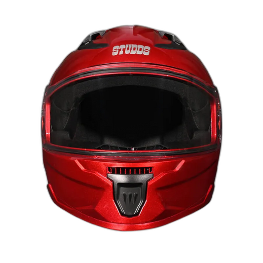 STUDDS Raider Super Cherry Red Full Face Helmet