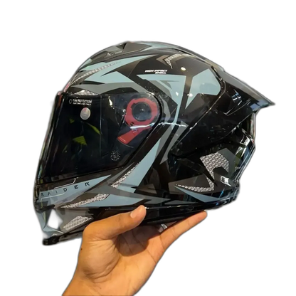 STUDDS Raider Super D1 Black Grey N Full Face Helmet