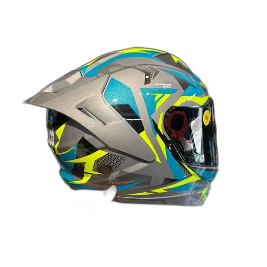 STUDDS Raider Super D1 Grey N Full Face Helmet