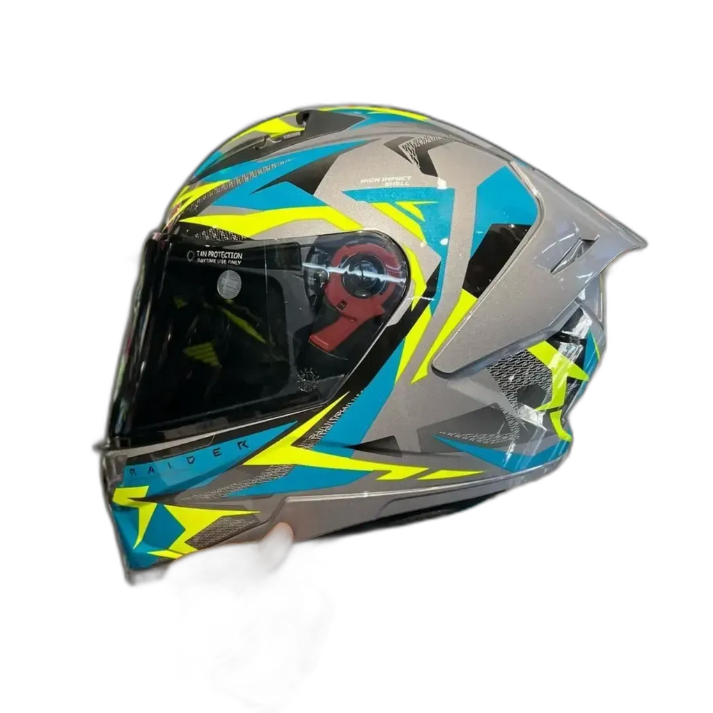 STUDDS Raider Super D1 Grey N Full Face Helmet