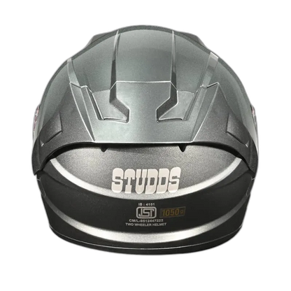 STUDDS Raider Super Gun Grey Full Face Helmet