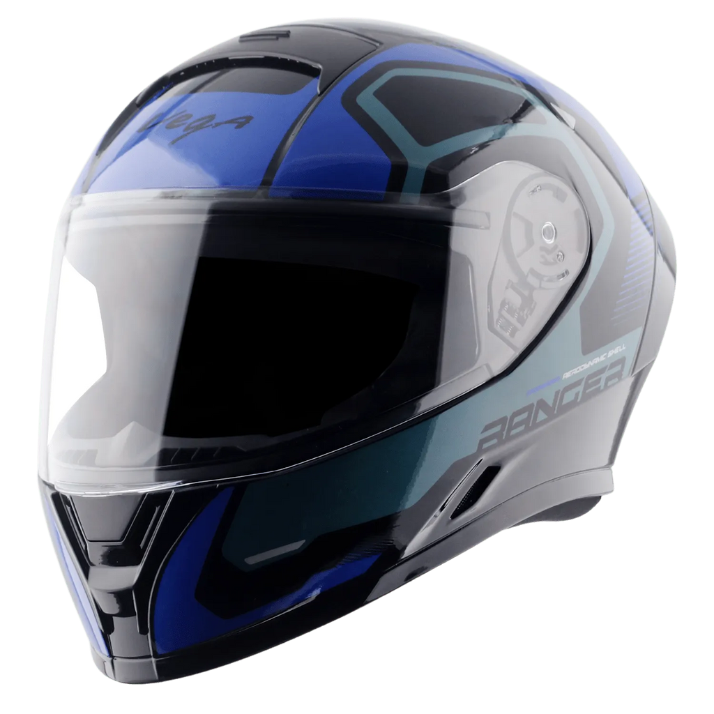 VEGA Ranger Dx Crew Black M Blue Full Face Helmet