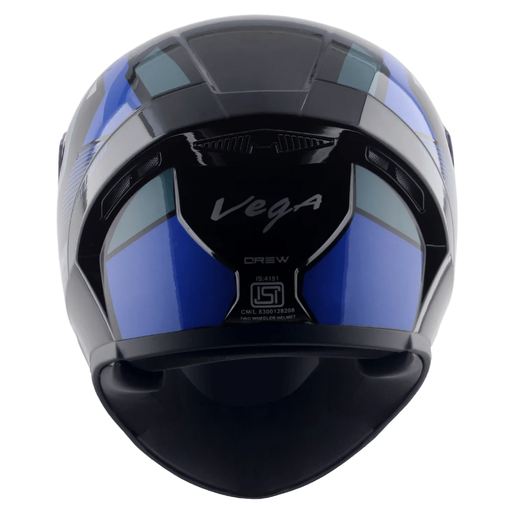 VEGA Ranger Dx Crew Black M Blue Full Face Helmet